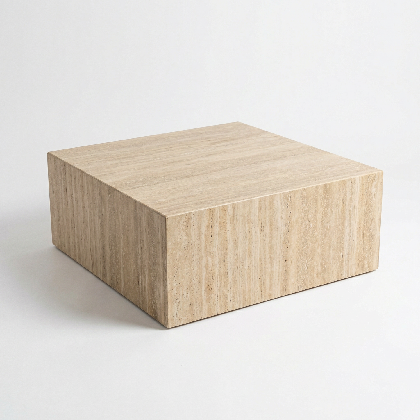 Travertine coffee table