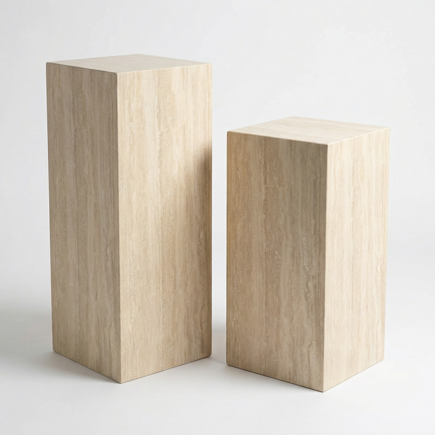 Travertine plinth